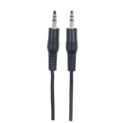 Manhattan 3.5mm M-M Stereo Audio Cable 1.8m Black
