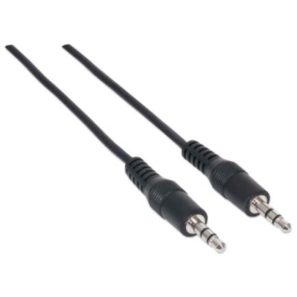 Manhattan 3.5mm M-M Stereo Audio Cable 1.8m Black