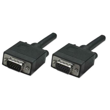 Manhattan SVGA HD15 M-F Monitor Extension Cable 1.8m Black