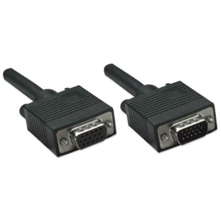 Manhattan SVGA HD15 M-F Monitor Extension Cable 1.8m Black
