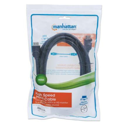 Manhattan HDMI 1.4 M-M High-Speed Cable with Ethernet Channel 5m Black