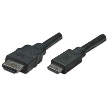Manhattan Mini HDMI-M to HDMI M High-Speed Cable 1.8m Black