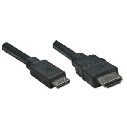 Manhattan Mini HDMI-M to HDMI M High-Speed Cable 1.8m Black