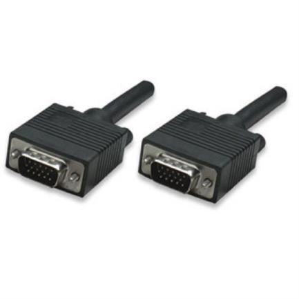 Manhattan SVGA Cable 8mm HD15 M-M 11m Black