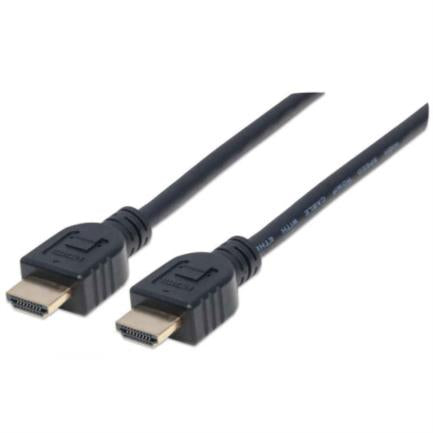 Manhattan HDMI M-M High-Speed Cable with Ethernet 1m Black