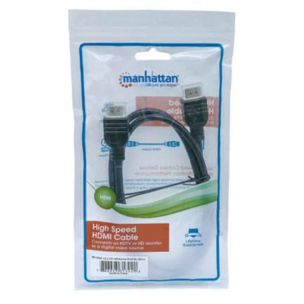 Manhattan HDMI M-M High-Speed Cable with Ethernet 1m Black