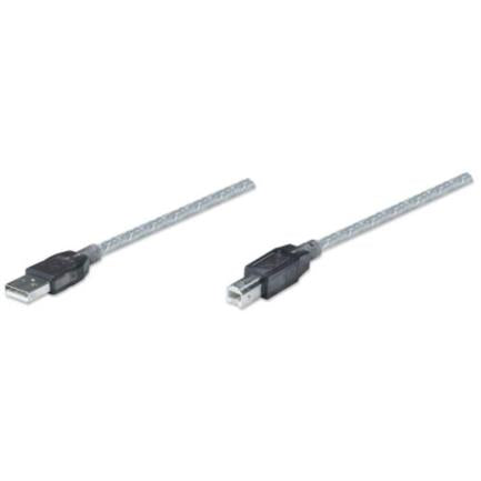 Manhattan 11m USB 2.0 A-B Active Extension Cable Silver