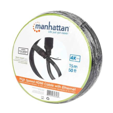 Manhattan High-Speed HDMI M-M Cable with Ethernet Channel 15m Black