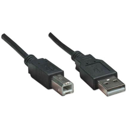 Manhattan USB-B 2.0 High-Speed Cable 0.5m Black