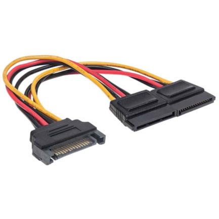 Manhattan Y-Power SATA M-F Cable 15cm