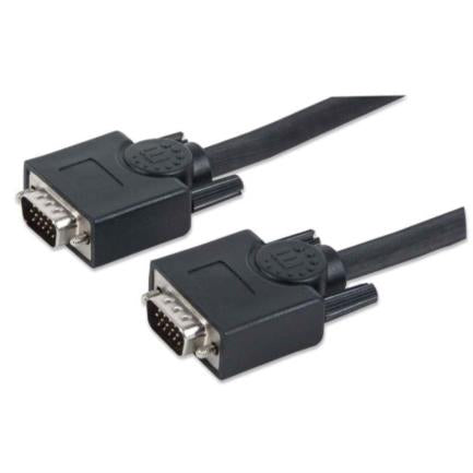 Manhattan SVGA HD15 M-M Monitor Cable 20m Black
