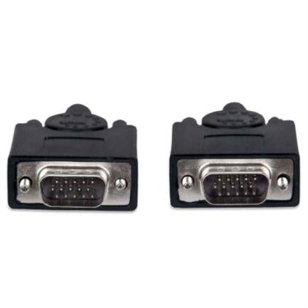 Manhattan SVGA HD15 M-M Monitor Cable 20m Black