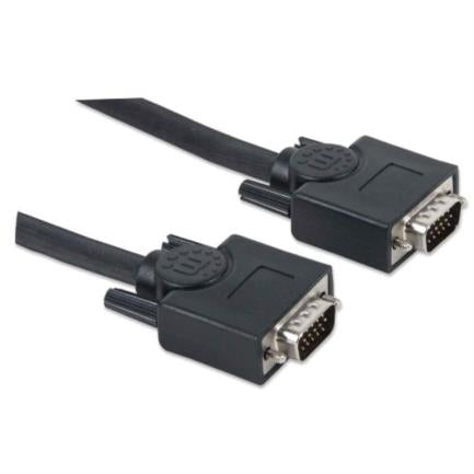Manhattan SVGA HD15 M-M Monitor Cable 20m Black