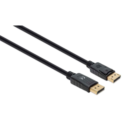 Manhattan DisplayPort M-M 8K Cable at 60Hz 2m Black