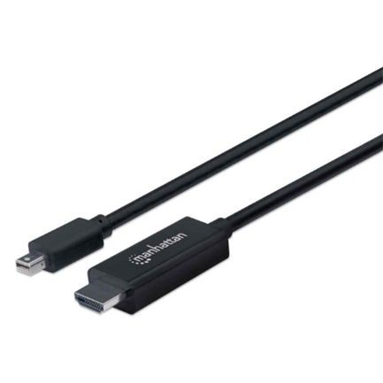 Manhattan Mini DisplayPort M-M 4K@60Hz Cable 1.8m Black
