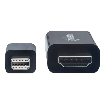 Manhattan Mini DisplayPort M-M 4K@60Hz Cable 1.8m Black