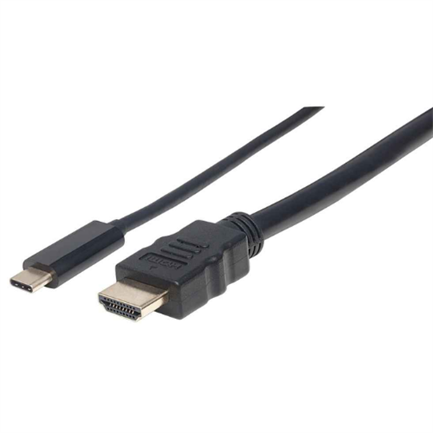 Manhattan USB-C to HDMI 4K Output Adapter Cable 1m Black