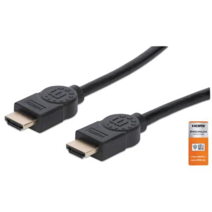 Manhattan Premium High-Speed HDMI Cable with Ethernet Channel 1m Black