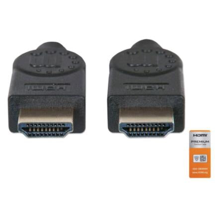 Manhattan High-Speed HDMI Cable with Ethernet Channel Premium 1.8m Black
