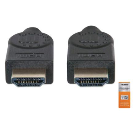 Manhattan HDMI High-Speed Cable with Ethernet Channel Premium 3m Black