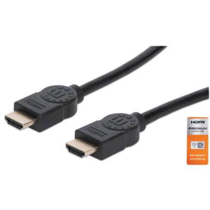 Manhattan HDMI High-Speed Cable with Ethernet Channel Premium 3m Black