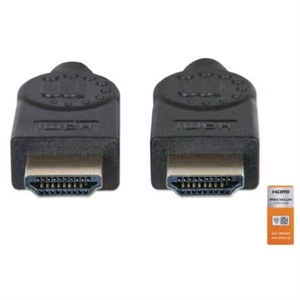 Manhattan High-Speed HDMI Cable with Ethernet Channel Premium 5m Black