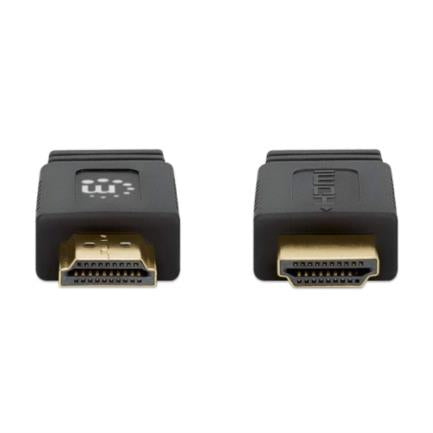 Manhattan Flat High-Speed HDMI Cable with Ethernet 10m Black