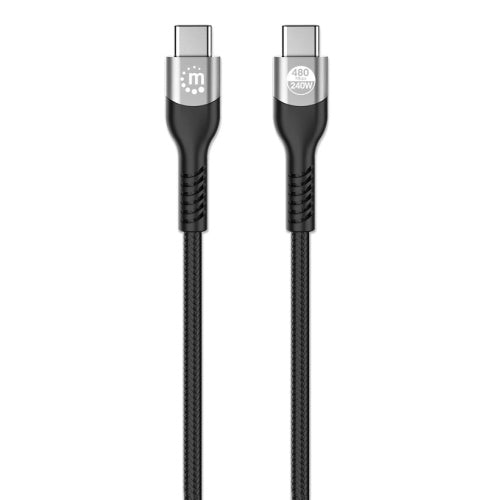 Manhattan USB-C to USB2.0 Charging Cable 2m Black