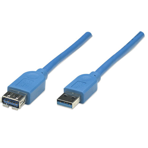 Manhattan USB 3.2 Ext Type-A Cable 3.0m Blue 5 G