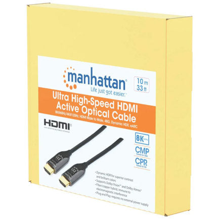 Manhattan HDMI 2.1 Fiber Optic Cable 10M 8K@60Hz Certified