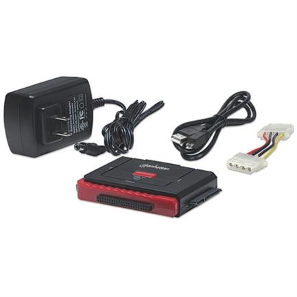 Manhattan USB 2.0 Hi-Speed SATA/IDE Adapter Black