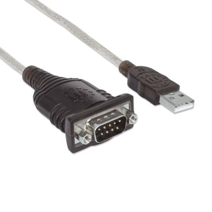 Manhattan USB to Serial DB9 Converter 0.4m FTDI FT232 Chip