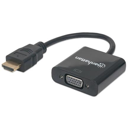 Manhattan HDMI to SVGA Video Converter, Black Bag
