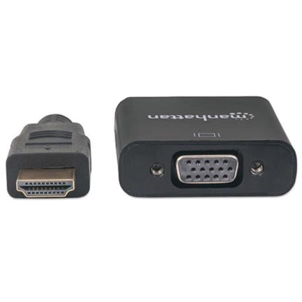 Manhattan HDMI to SVGA Video Converter, Black Bag