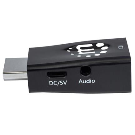 Manhattan Video HDMI to SVGA Converter + Audio Output, Black