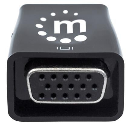 Manhattan Video HDMI to SVGA Converter + Audio Output, Black