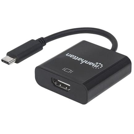 Manhattan USB-C to HDMI Female Video Converter Black