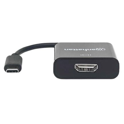 Manhattan USB-C to HDMI Female Video Converter Black