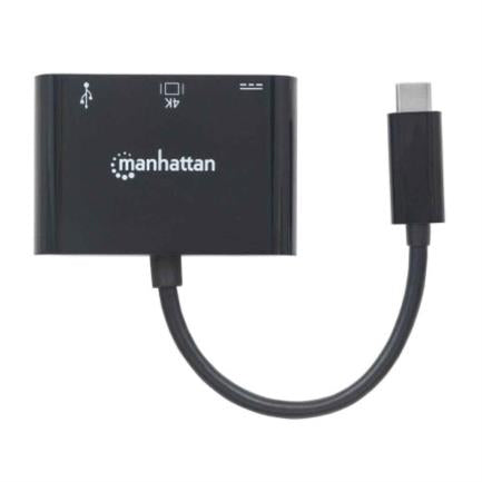 Manhattan USB-C to HDMI Multiport Docking Station, Black
