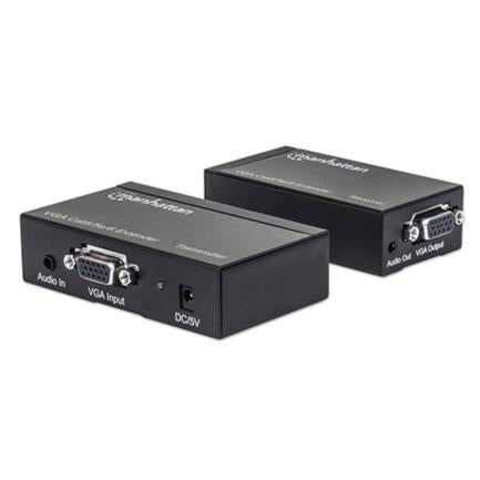 Manhattan Video SVGA+Audio Extender Via Cat 5/6 30m Black