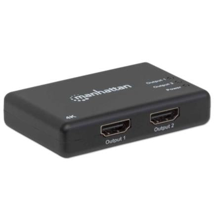 Manhattan 2-Port HDMI UHD 4k/30Hz Video Splitter, Black