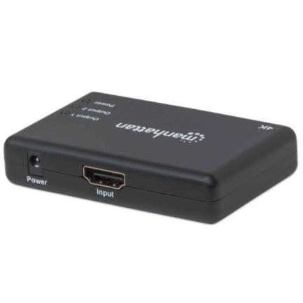 Manhattan 2-Port HDMI UHD 4k/30Hz Video Splitter, Black