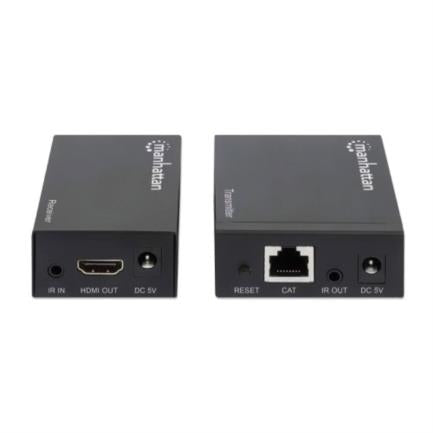 Manhattan HDMI over Ethernet Video Extender via Cat6 1080p 50m Black