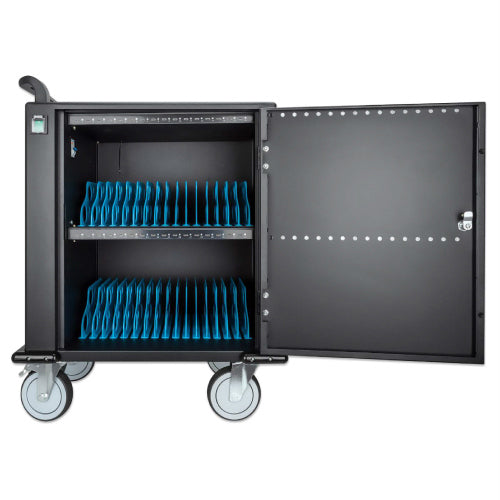 MANHATTAN 32-Port USB-C Charging Cart with Metal Door