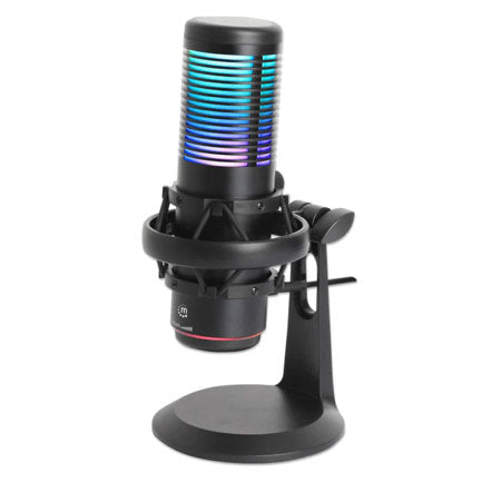 Manhattan Omnidirectional USB Microphone with RGB LED and Noise Cancellation