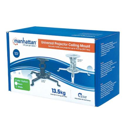 Manhattan Basic Projector Mount 13.5 kg Ceiling Mount Articulated Movement Black