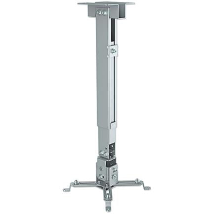 Manhattan Projector Mount, 20 kg, Ceiling/Wall Mount, Articulated Movement, Silver