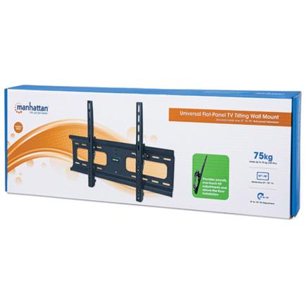 Manhattan TV Wall Mount, 37" to 70", 75 kg, Vertical Adjustment, Black