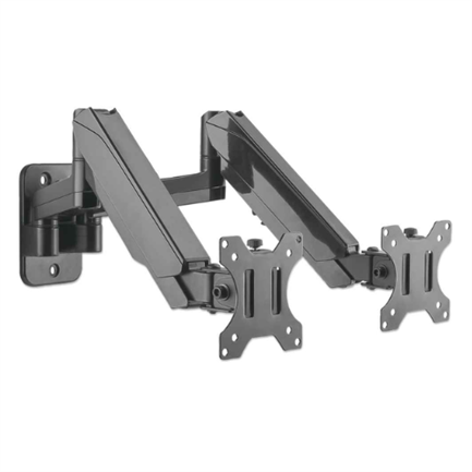Manhattan Universal Wall Monitor Mount for 2 Monitors 17" to 32" Piston Up to 8 kg