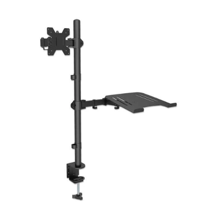 Manhattan Monitor Mount Desk for 13" to 32"/Laptop 10" to 17" Up to 8 kg Height Adjustable